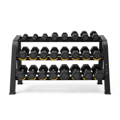 COMMERCIAL 3-LEVEL DUMBBELL RACK